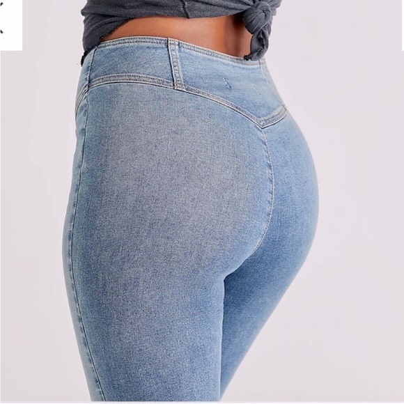 NWT Free People We The Free CRVY Wild Honey Flare wide leg size 35 S hippie boho - Picture 4 of 12